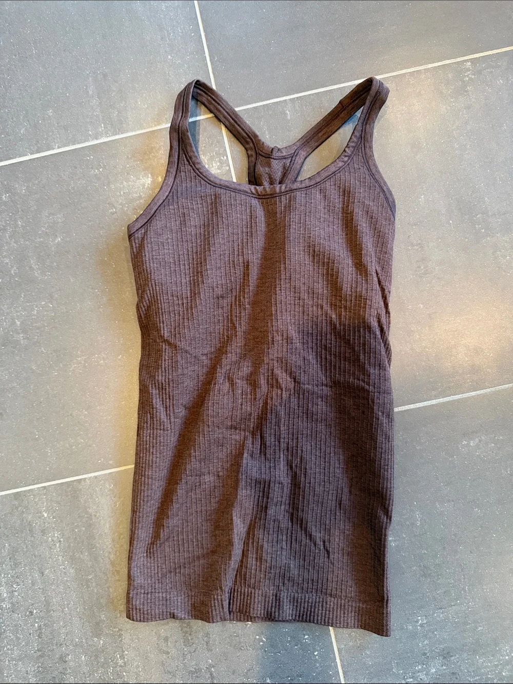 Lululemon Brown Ebb To Street Tank size 2